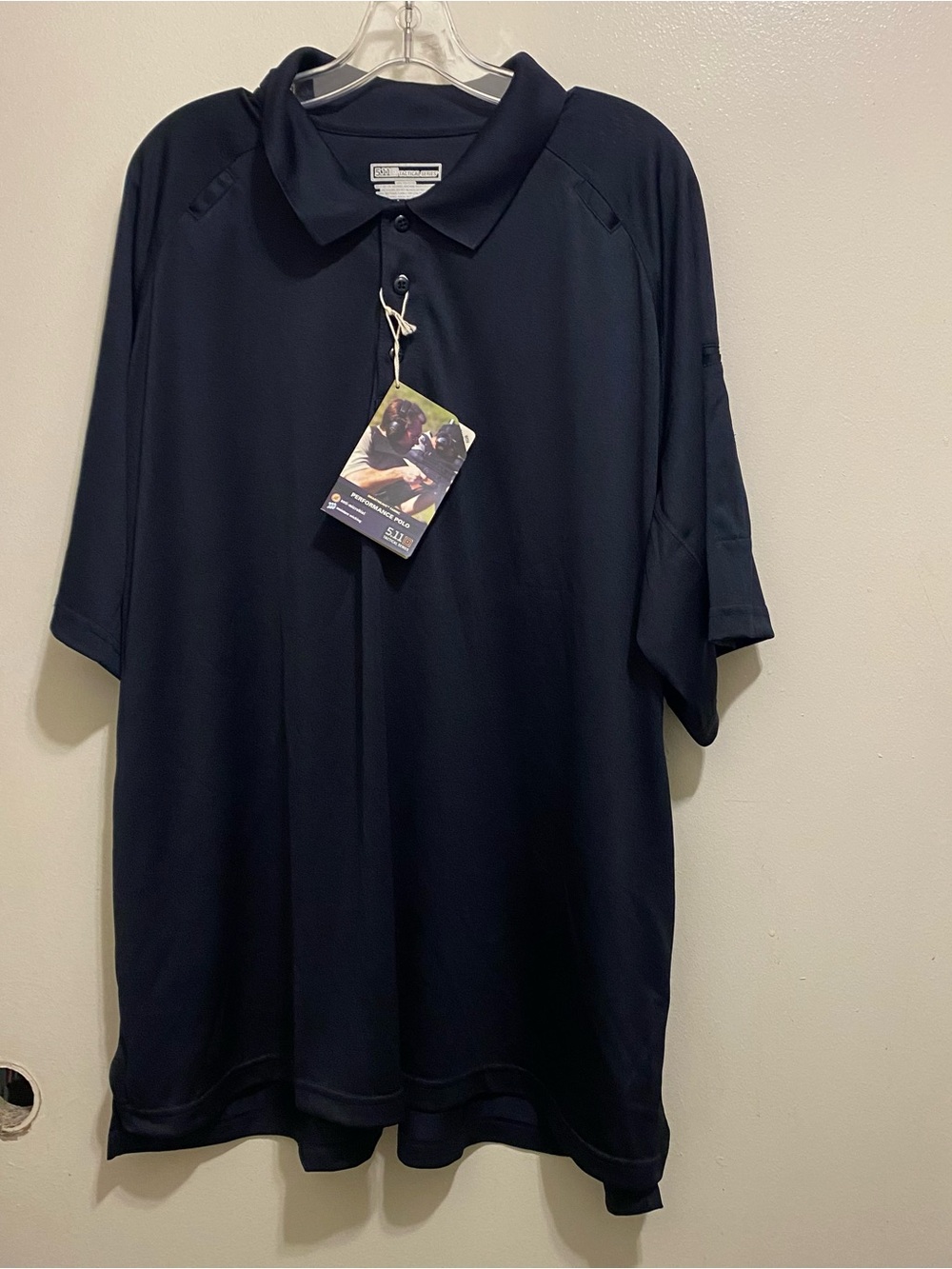 511 Tactical Mens 3XL 3X Black Performance Polo Shirt Uniform Work  71049 NWT